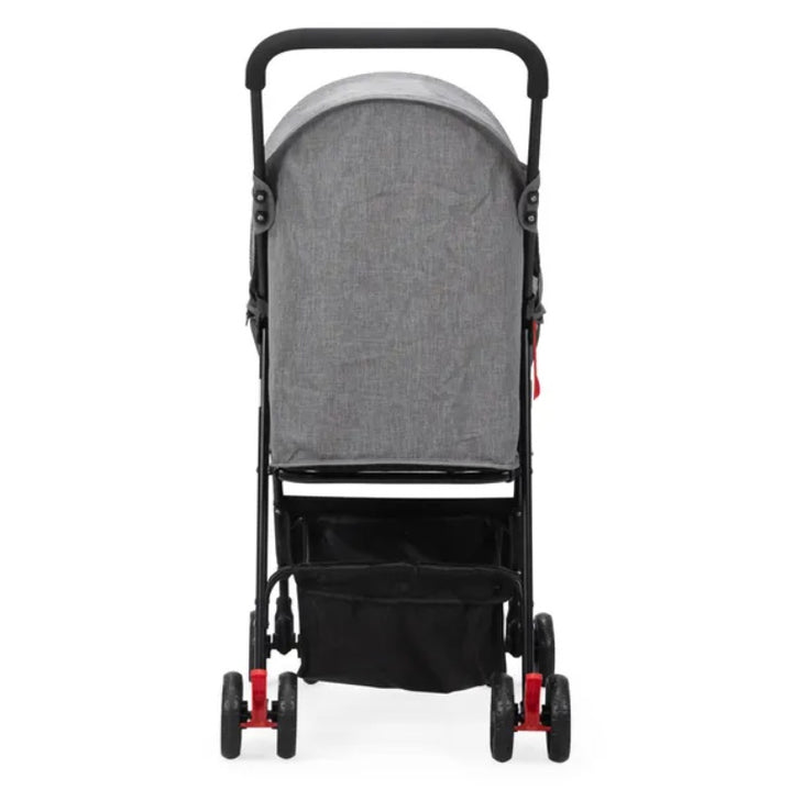 Foldable Pet Stroller, Small Dog Cat Stroller With Storage Basket For Small Puppies, Gray And Black