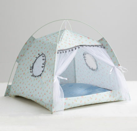 Cozy Enclosed Cat Tent Bed for Your Pet