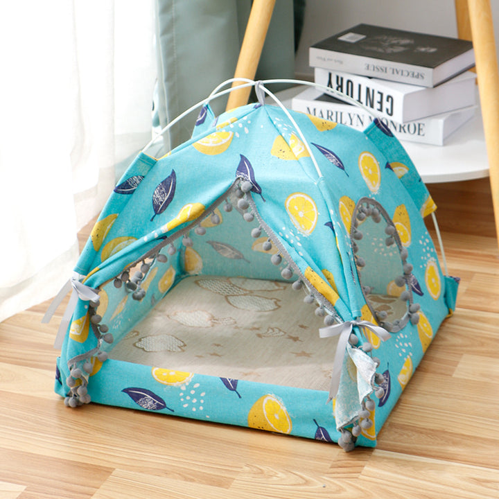 Cozy Enclosed Cat Tent Bed for Your Pet