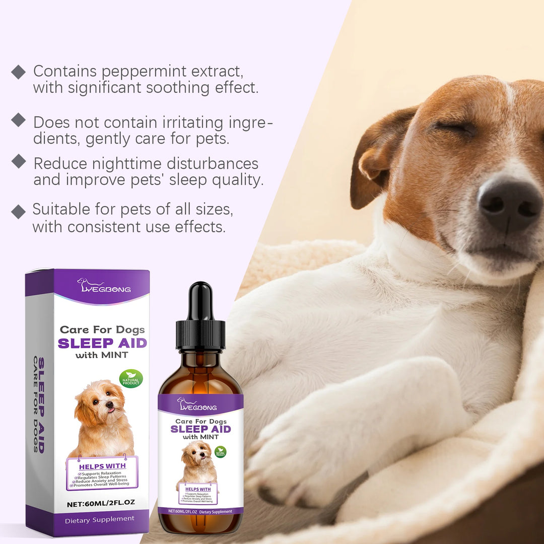 Caring For Dogs' Nighttime Sleep, Pet Sleep Care Drops, Supplements