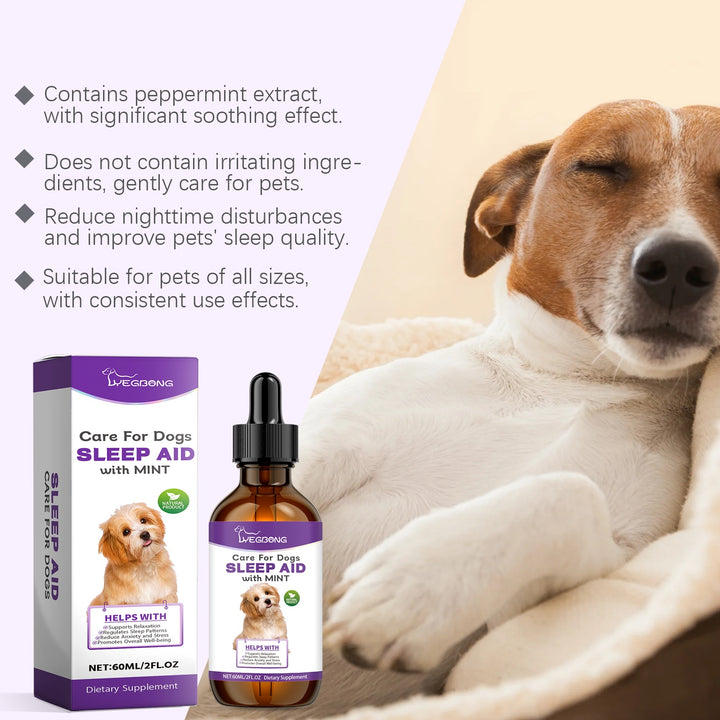 Caring For Dogs' Nighttime Sleep, Pet Sleep Care Drops, Supplements