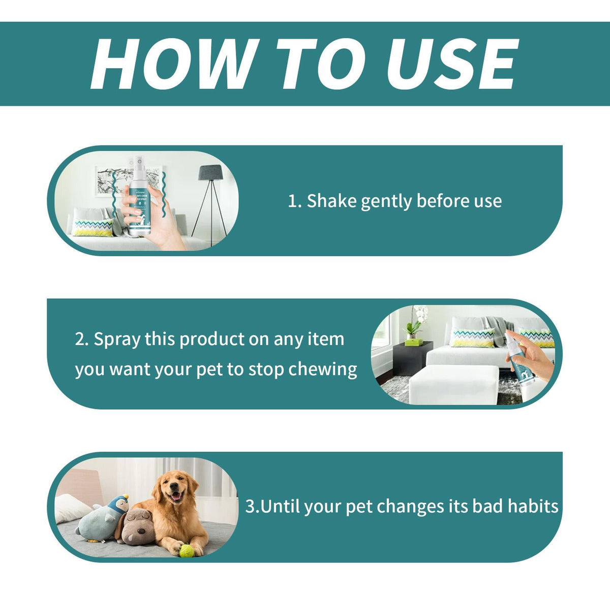 Spray To Prevent Cats And Dogs Scratching Sofa And Biting Pets