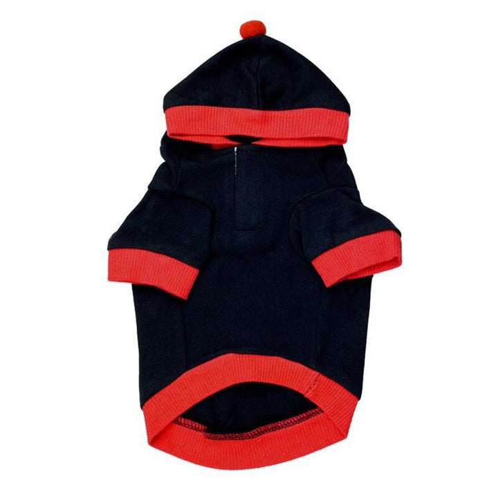 Christmas cotton wool hooded pet clothes