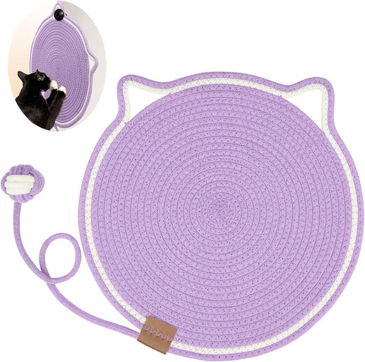 Braided Cotton Rope Cat Claw Mat One Piece Sleeping Mat Washable Anti Sticky Cat Scratching Mat Pet Products