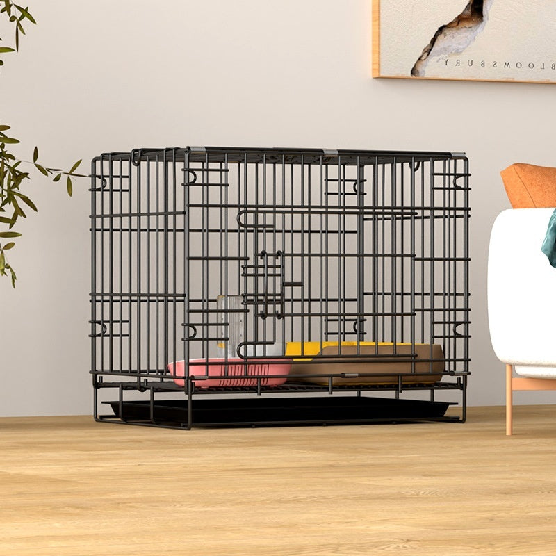 Encrypted Folding Dog Crate Large Cage Corgi And Shiba Inu Pet Cage