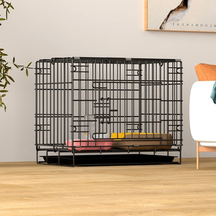 Encrypted Folding Dog Crate Large Cage Corgi And Shiba Inu Pet Cage