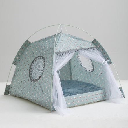 Cozy Enclosed Cat Tent Bed for Your Pet