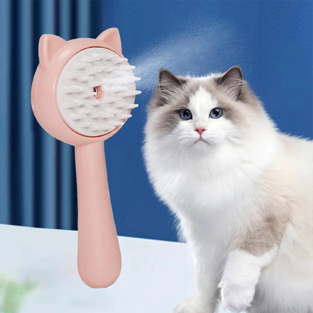 Rechargeable Multifunctional Self-Cleaning Grooming Brush for Dogs & Cats