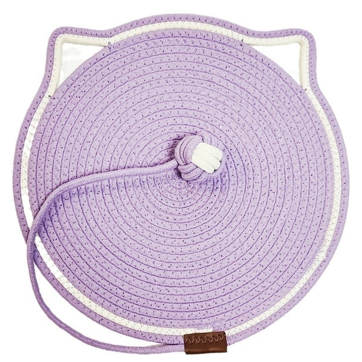 Braided Cotton Rope Cat Claw Mat One Piece Sleeping Mat Washable Anti Sticky Cat Scratching Mat Pet Products