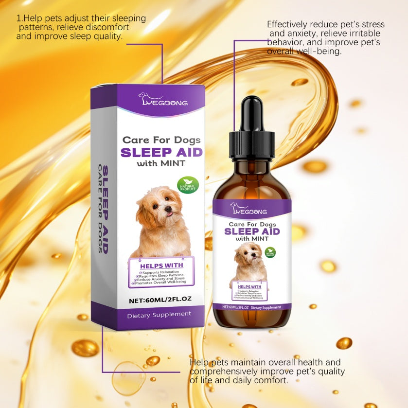 Caring For Dogs' Nighttime Sleep, Pet Sleep Care Drops, Supplements