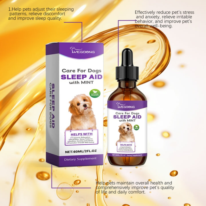 Caring For Dogs' Nighttime Sleep, Pet Sleep Care Drops, Supplements