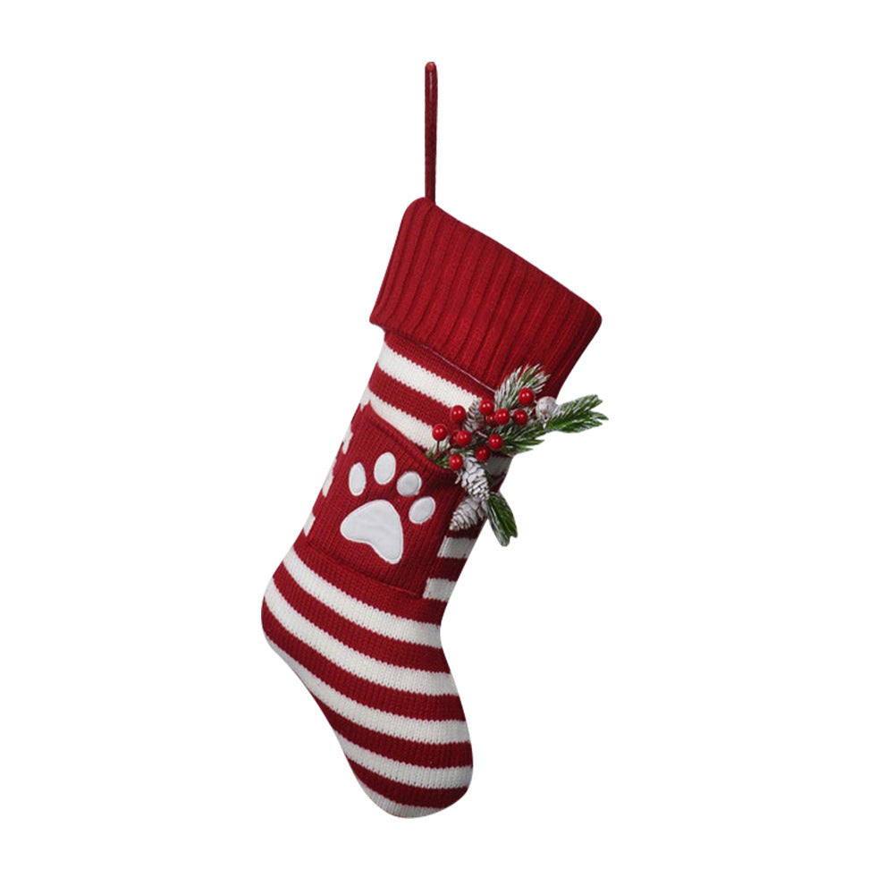 Christmas Pet Cat Dog Christmas Knitted Socks