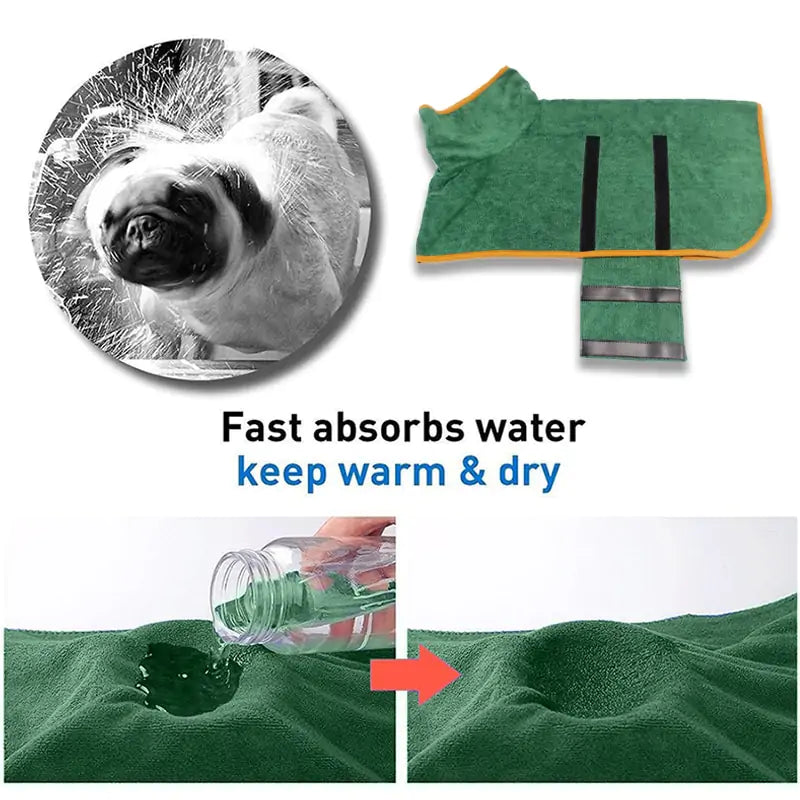 Dogs Bathrobe Bath Towel